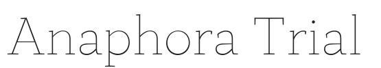 Anaphora Trial.ttf字体下载