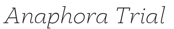 Anaphora Trial.ttf字体下载