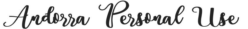 Andorra Personal Use.ttf字体下载