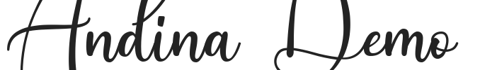 Andina Demo.otf字体下载
