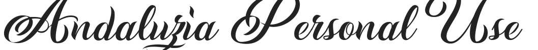 Andaluzia Personal Use.ttf字体下载