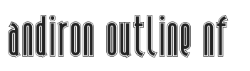 Andiron Outline NF.otf字体下载