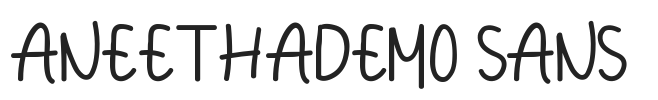 Aneethademo Sans.ttf字体下载