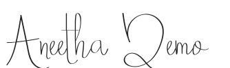 Aneetha Demo.ttf字体下载
