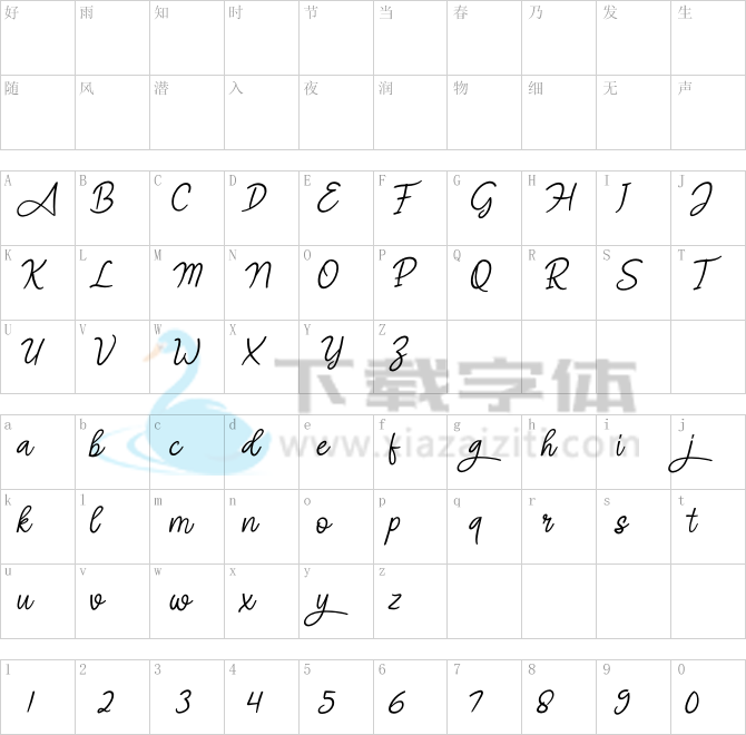 Angel Signature Italic.otf字体下载