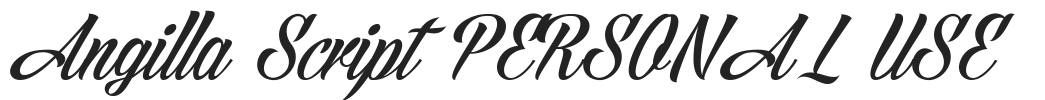 Angilla Script PERSONAL USE.ttf字体下载