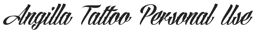 Angilla Tattoo Personal Use .ttf字体下载