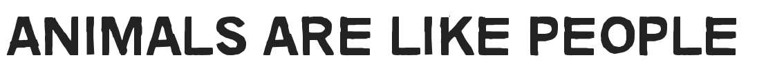Animals are like people.ttf字体下载
