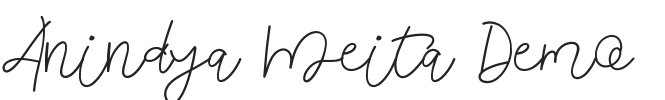 Anindya Meita Demo.ttf字体下载