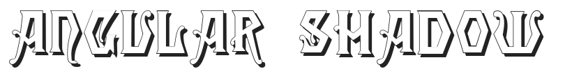 Angular Shadow.ttf字体下载