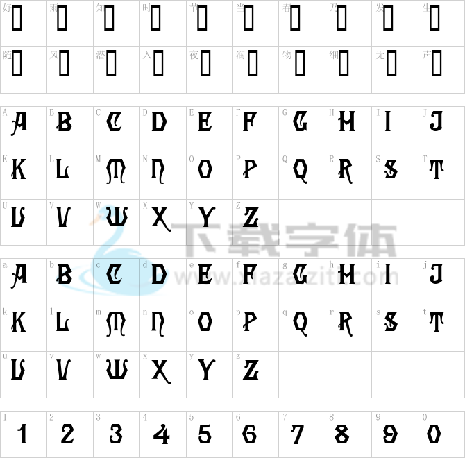 Angular.ttf字体下载