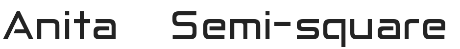 Anita  Semi-square.ttf字体下载