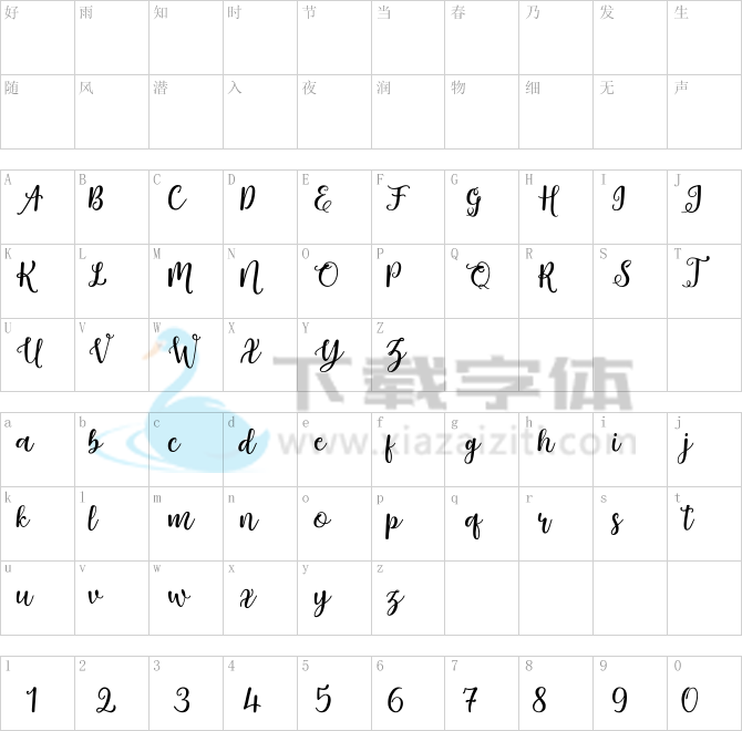 Angola Script.ttf字体下载