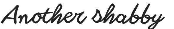 Another shabby.ttf字体下载