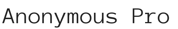 Anonymous Pro.ttf字体下载