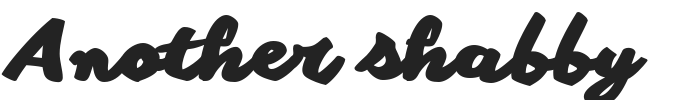 Another shabby.ttf字体下载
