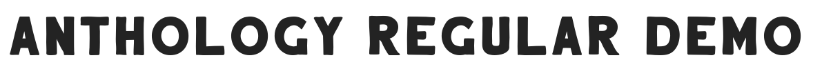Anthology Regular DEMO.ttf字体下载