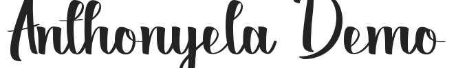 Anthonyela Demo.ttf字体下载