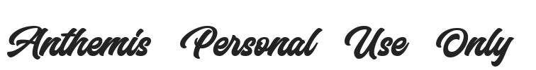 Anthemis Personal Use Only.ttf字体下载