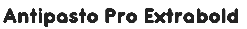 Antipasto Pro Extrabold.ttf字体下载
