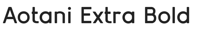 Aotani Extra Bold.ttf字体下载