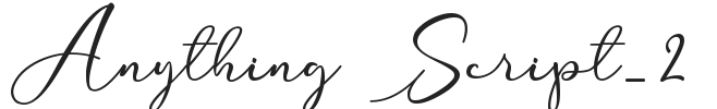 Anything Script_2.ttf字体下载