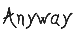 Anyway.ttf字体下载