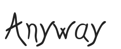 Anyway.ttf字体下载
