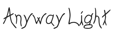 Anyway Light.ttf字体下载