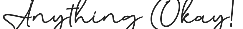 Anything Okay!.otf字体下载