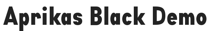 Aprikas Black Demo.otf字体下载