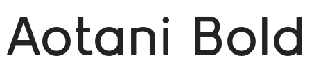 Aotani Bold.otf字体下载