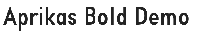 Aprikas Bold Demo.otf字体下载