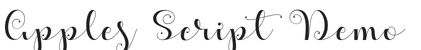 Apples Script Demo.ttf字体下载