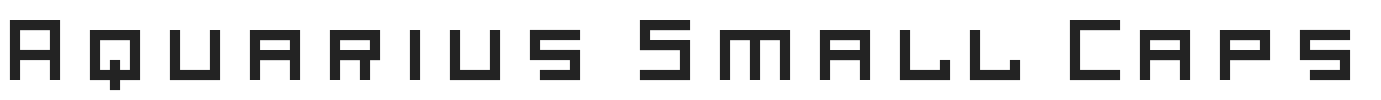 Aquarius Small Caps.otf字体下载