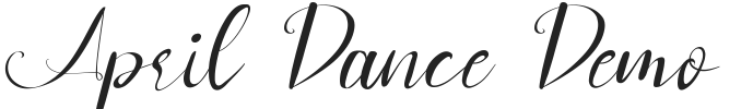 April Dance Demo.ttf字体下载