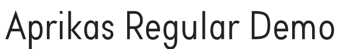 Aprikas Regular Demo.otf字体下载