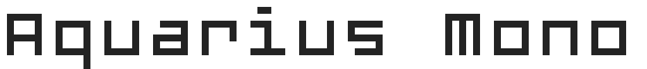 Aquarius Mono.ttf字体下载