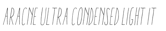 Aracne Ultra Condensed Light It.otf字体下载