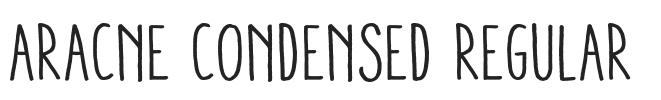 Aracne Condensed Regular.otf字体下载