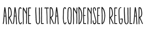 Aracne Ultra Condensed Regular.ttf字体下载