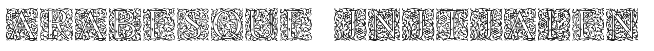 Arabesque Initialen.ttf字体下载