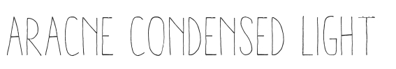 Aracne Condensed Light.ttf字体下载