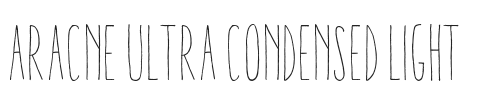 Aracne Ultra Condensed Light.ttf字体下载