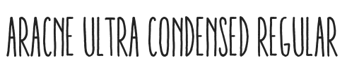 Aracne Ultra Condensed Regular.otf字体下载