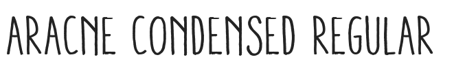 Aracne Condensed Regular.ttf字体下载