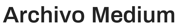 Archivo Medium.ttf字体下载
