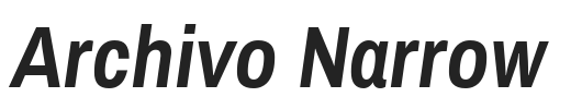 Archivo Narrow.ttf字体下载