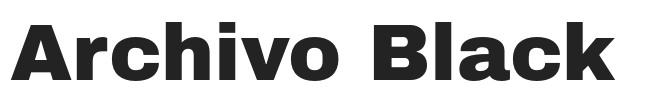 Archivo Black.otf字体下载
