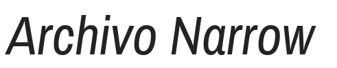 Archivo Narrow.ttf字体下载